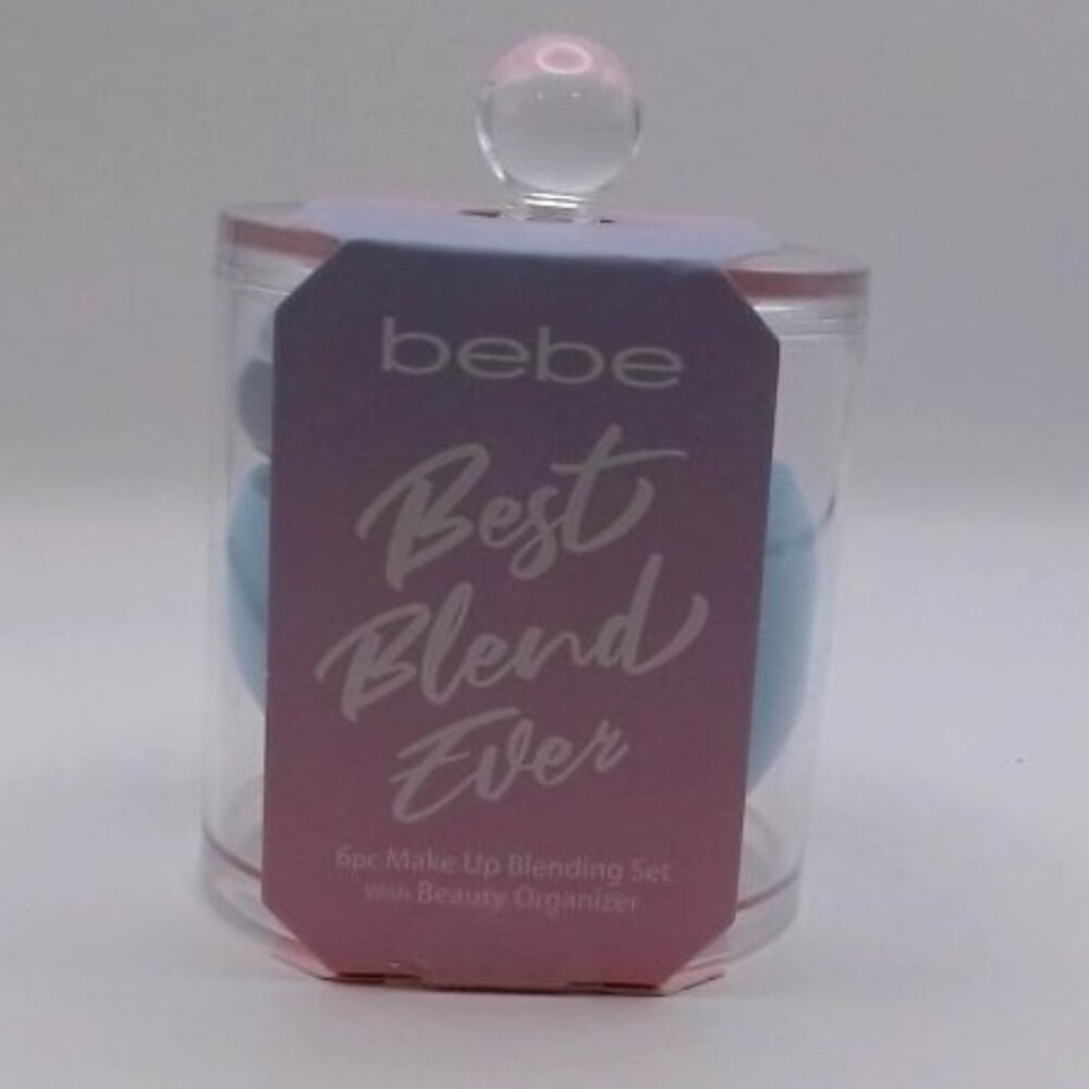 Bebe - Best‎ Blend Ever, 6 Pc Mkeup Blender Set with Beauty Organizer